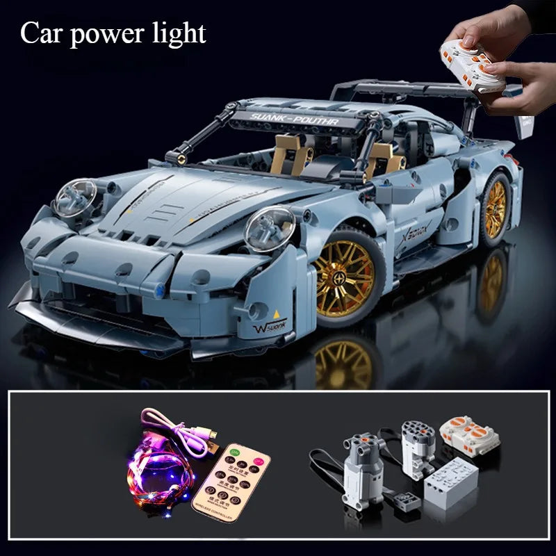 1200 PCS Technology 1:14  Supercar racing building blocks assembled brick car toy gift for boys birthday present