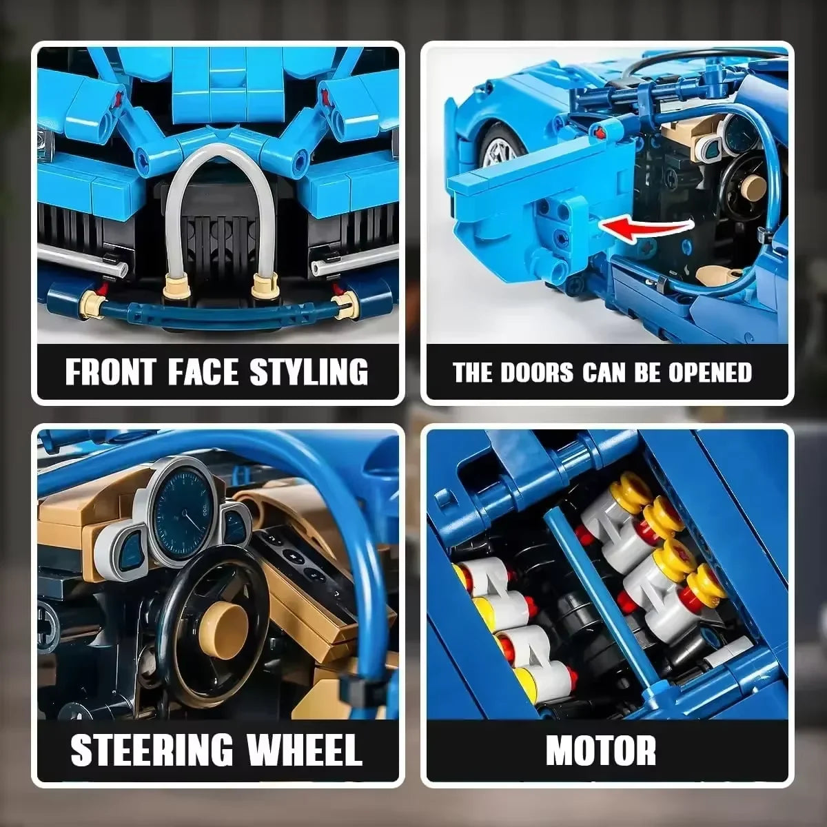 1355 PCS Mechanical Blocks Racing Lamborghinied Building Block Model Super Speed Sports Car Technical To Assemble Car Toys Gifts - CADA BRICKS®