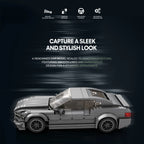 Sports Car Building Blocks Set for Adults, Racing Car Collectible Display Model Toy Kit, Creative Gift for Kid Boy Girl, 369 Pcs - CADA BRICKS®