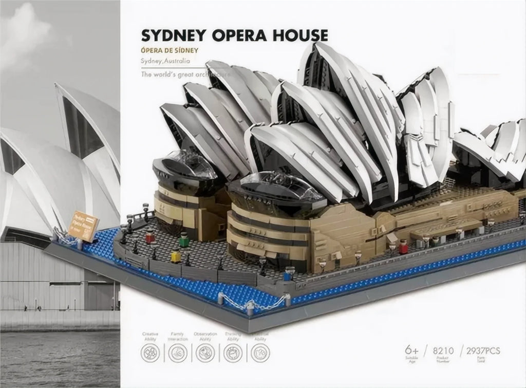 MOC World Famous Architecture Edifice Opera House Building Blocks Villa Savoye Bridge Tower Toy Children Birthday Christmas Gift - CADA BRICKS®