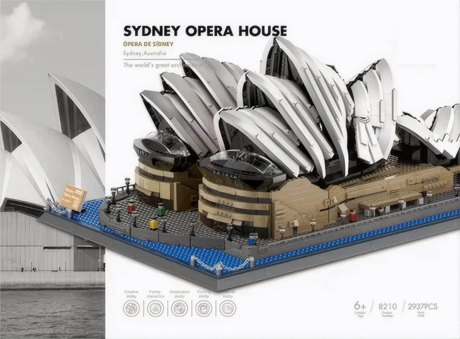 MOC World Famous Architecture Edifice Opera House Building Blocks Villa Savoye Bridge Tower Toy Children Birthday Christmas Gift - CADA BRICKS®