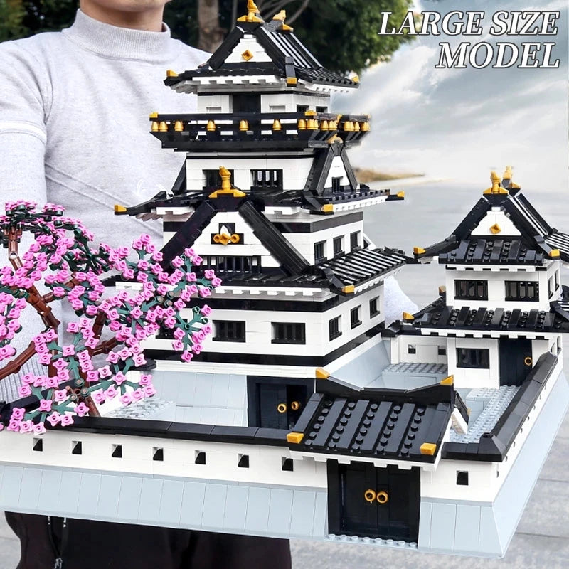 MOC 39101 Japanese Style Architecture Streetview Building Block Himeji Castle Model sets Assembly Bricks Kids Toys Christmas Gif