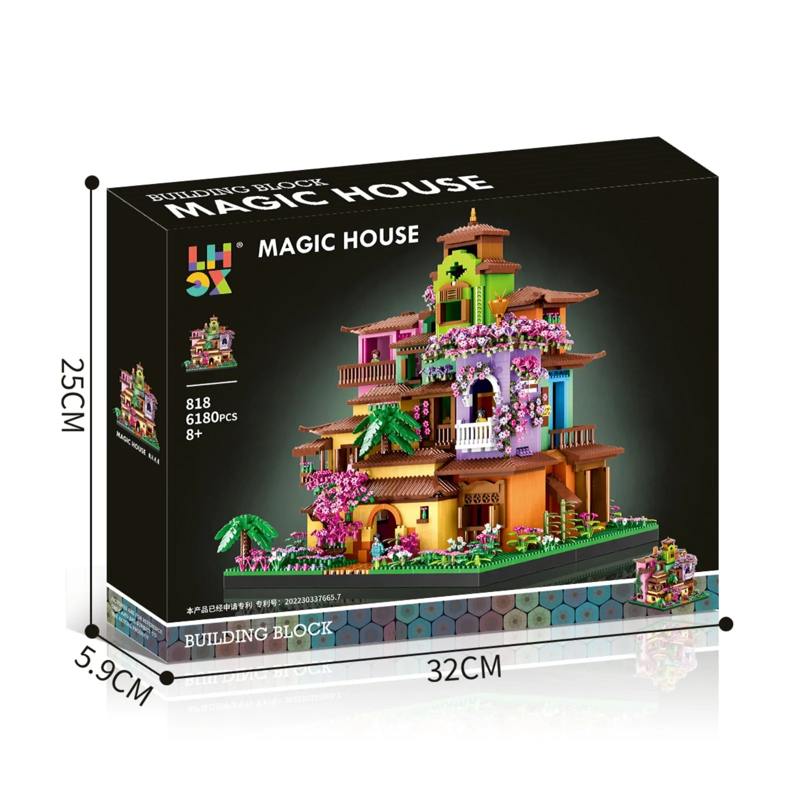 Creative Micro Building Blocks Magic Villa House Model DIY Assembly Toy Gift