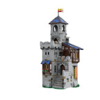 MOC Kasteelburcht Bouwstenen Modulaire Middeleeuwse Vestingtoren Compatibele Steentjes Creatief Doe-Het-Zelf Kasteel Speelgoed Cadeau voor Jongens Kinderen