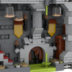 MOC Fantasy Castle Building Blocks Set - Medieval Dungeon Bricks, DIY Dragon Lair Model Kit Gift for Gamers Fans Collectors
