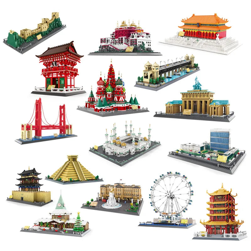 MOC World Famous Architecture Edifice Opera House Building Blocks Villa Savoye Bridge Tower Toy Children Birthday Christmas Gift - CADA BRICKS®