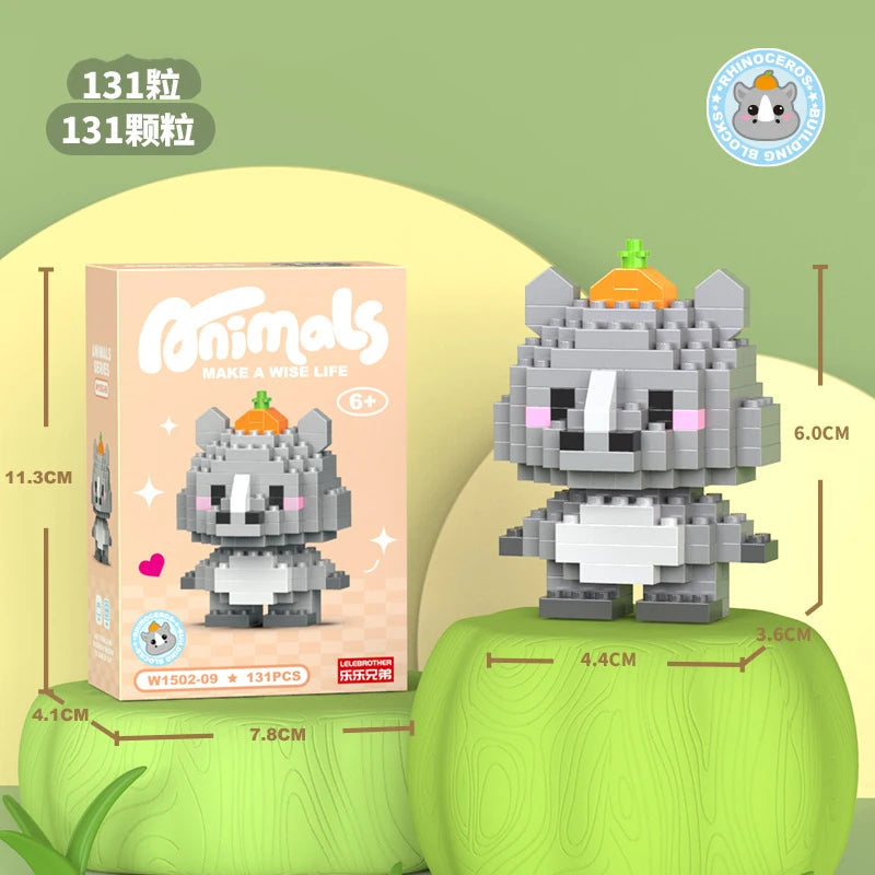 Cat Micro Diamond Small Particles Assembled Building Blocks Animals Mini Brock Building Construction Toys for Kids Boys  9 to 12 - CADA BRICKS®