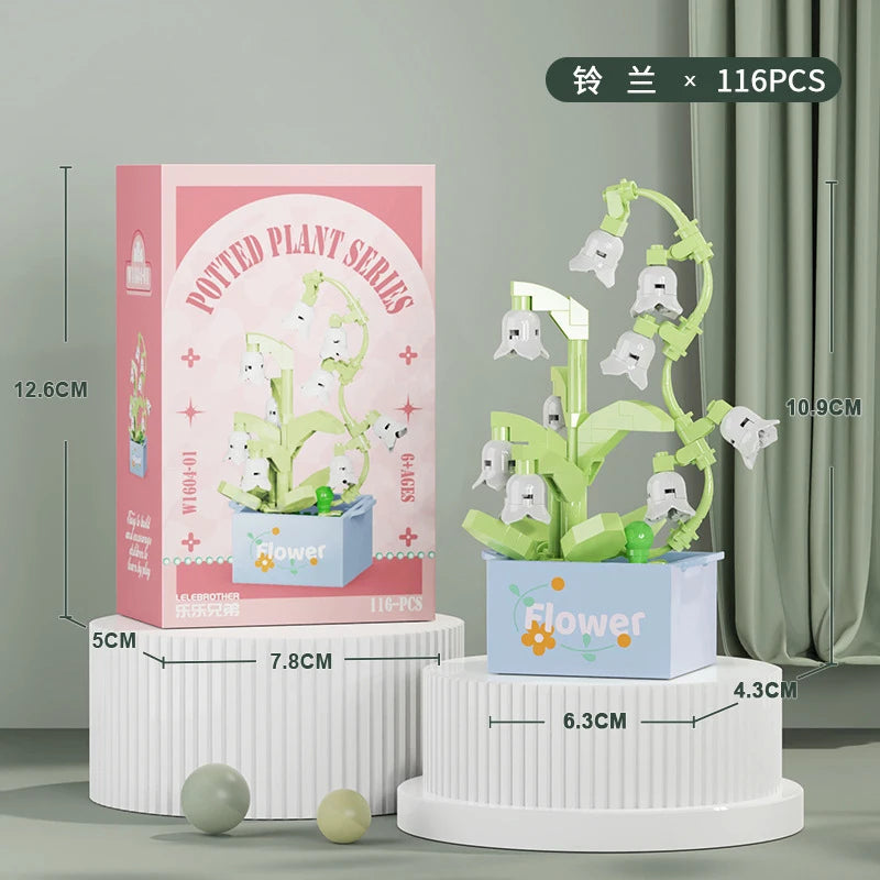 Bouquet Flower Mini Diy Building Block Toys for Children Bricks Blocks for Adults Constructor Micro Bricks Construction Set Gift - CADA BRICKS®