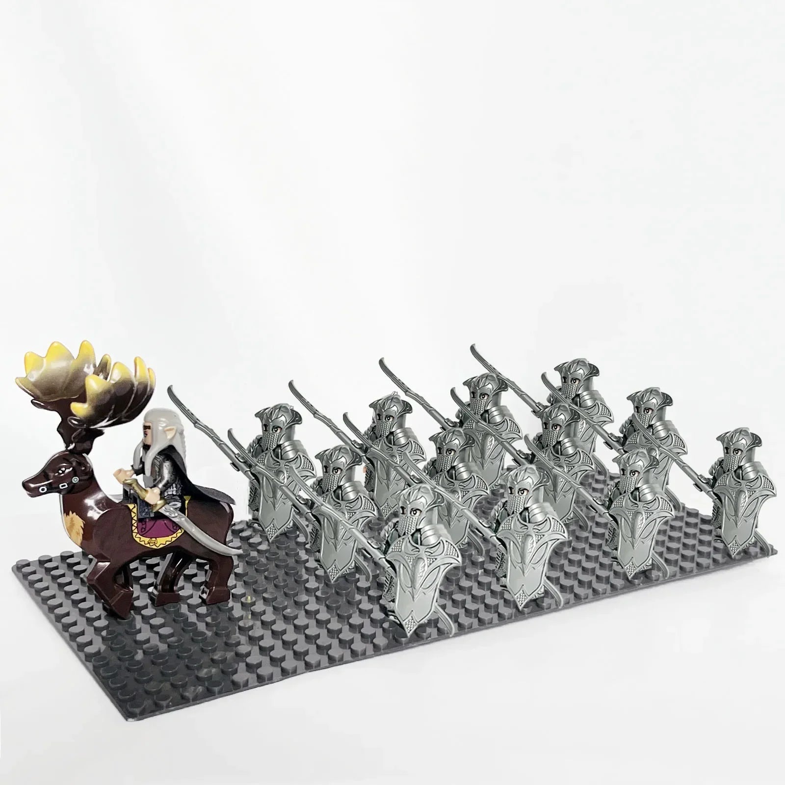13pcs Castle Knight Rohan Azog Orcs Half-Beast Human Army Elf Guards Roman Solider Minifig Building Block Toys for Kids
