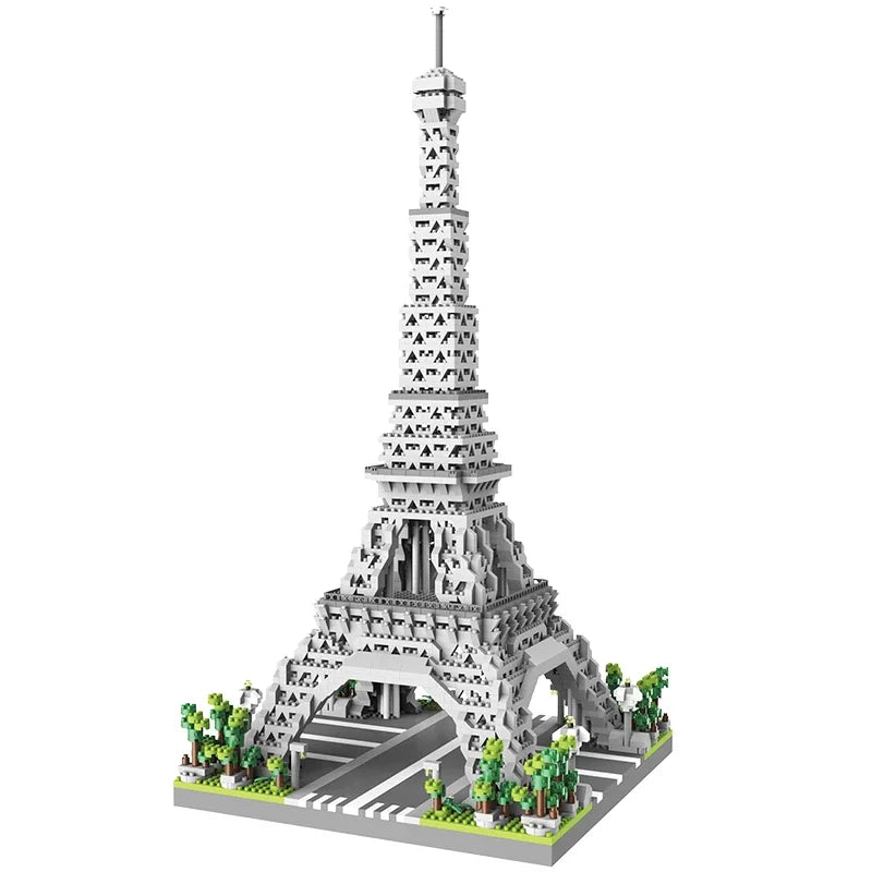 Eiffel Paris Tower Building Block Series Boys and Girls Children's Micro Particle Building Block Assembly Puzzle Toys
