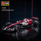 1:43 Scale 2022 Alfa Romeo F1 Team ORLEN C42 Technical Racing Car Building Block Formula 1 Model Vehicle Bricks Construction Toys For Gifts