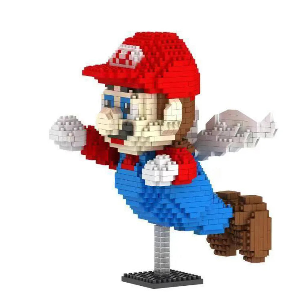 New Anime Mini Blocks Cute Cartoon Peach Luigi Building Bricks Toys for Children Present Bowser Valentine Girls Boy Juguetes - CADA BRICKS®