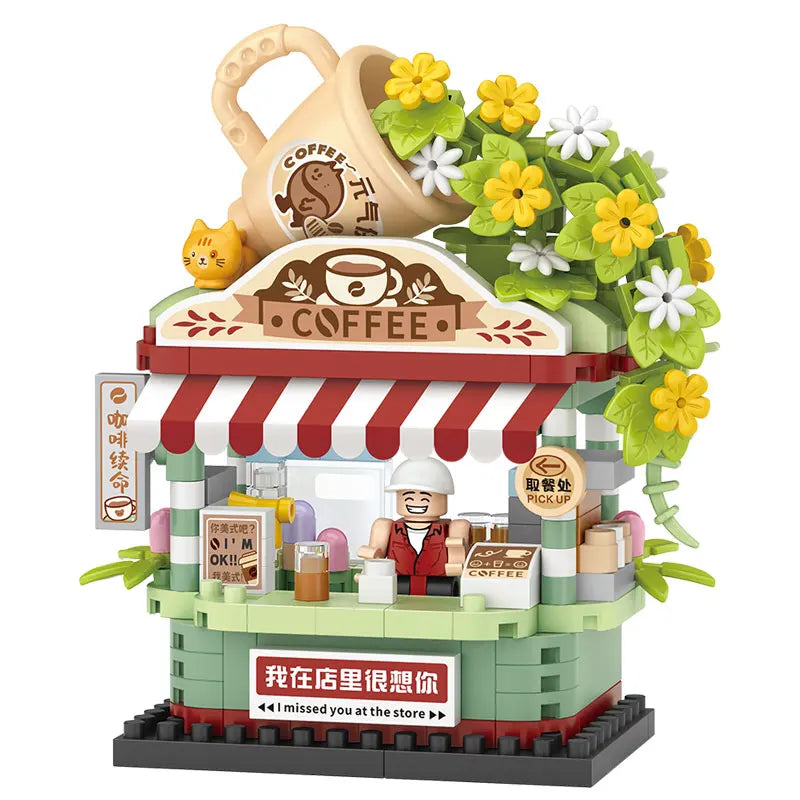 LOZ Mini Blocks Children's Toy Street Shop Micro Particles Trendy Miniature Street Scene High Difficulty - CADA BRICKS®