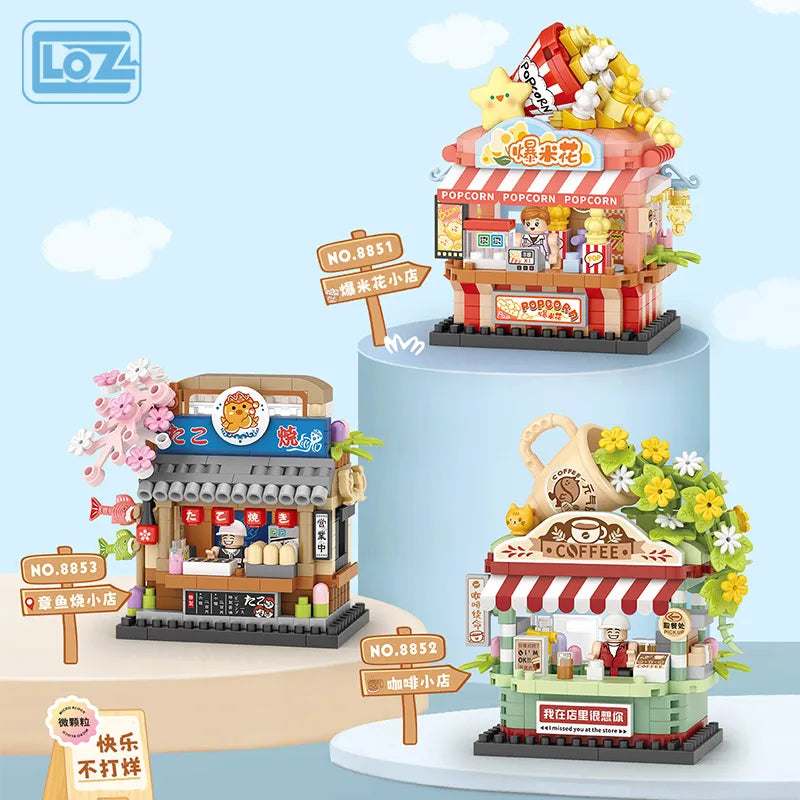 LOZ Mini Blocks Children's Toy Street Shop Micro Particles Trendy Miniature Street Scene High Difficulty - CADA BRICKS®