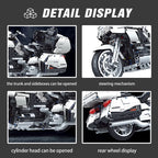 Gold Wing Touring  Motorcycle Technical Model Building Blocks MOC Racing car Motorbike Bricks Sets Toys For Kids Gifts 8110