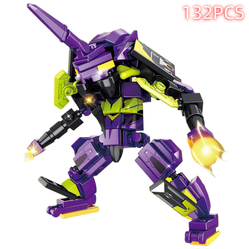 Transformation Robot Car EVA-01 Disney Building blocks Toys Truck head Alloy Edition Anime Mini Model Figures Tank Model Gifts