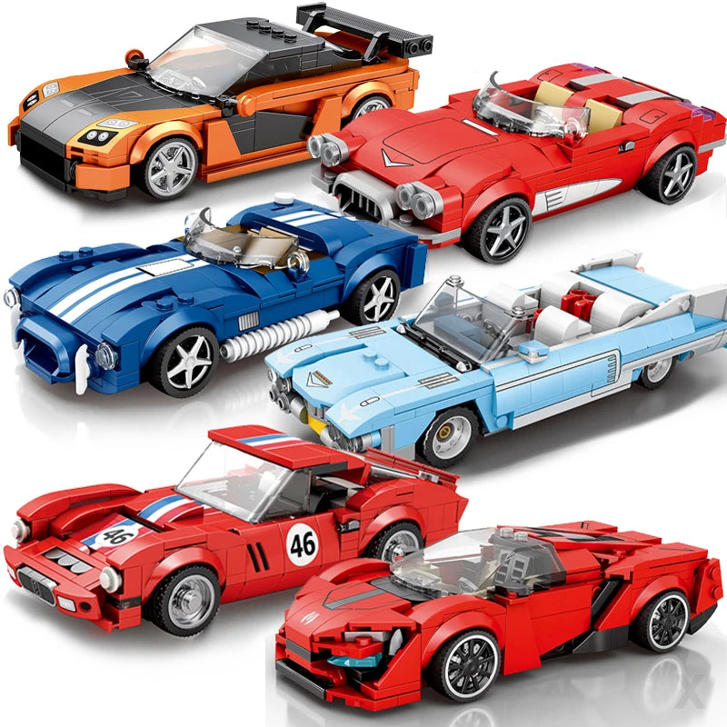 2024 New Speed Champion Sports Car Building Blocks City Technique Car MOC RX7 250GT Racing Vehicle Bricks Toys For Children Gift - CADA BRICKS®