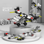 6IN1 Engineering Car Helicopter  Truck Tank City Building Blocks Police Bricks Fire Fighting Brick Set Toys for Children