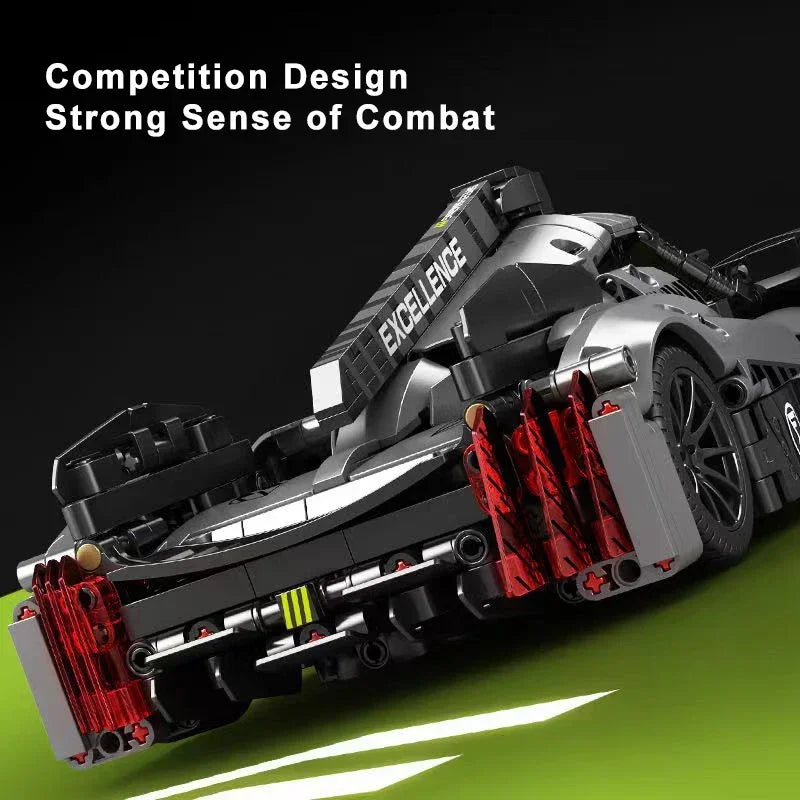 2023 New Technical Peugeoted 9X8 Mans Hybrid Hypercar Super Racing Car Building Blocks Sport car Brick Toys For Adult Kids Gifts