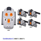 Electronic Model Building Blocks MOC Power Functions Motor Technical Parts IR Speed Remote Control Receiver Battery Box DIY Toys - CADA BRICKS®