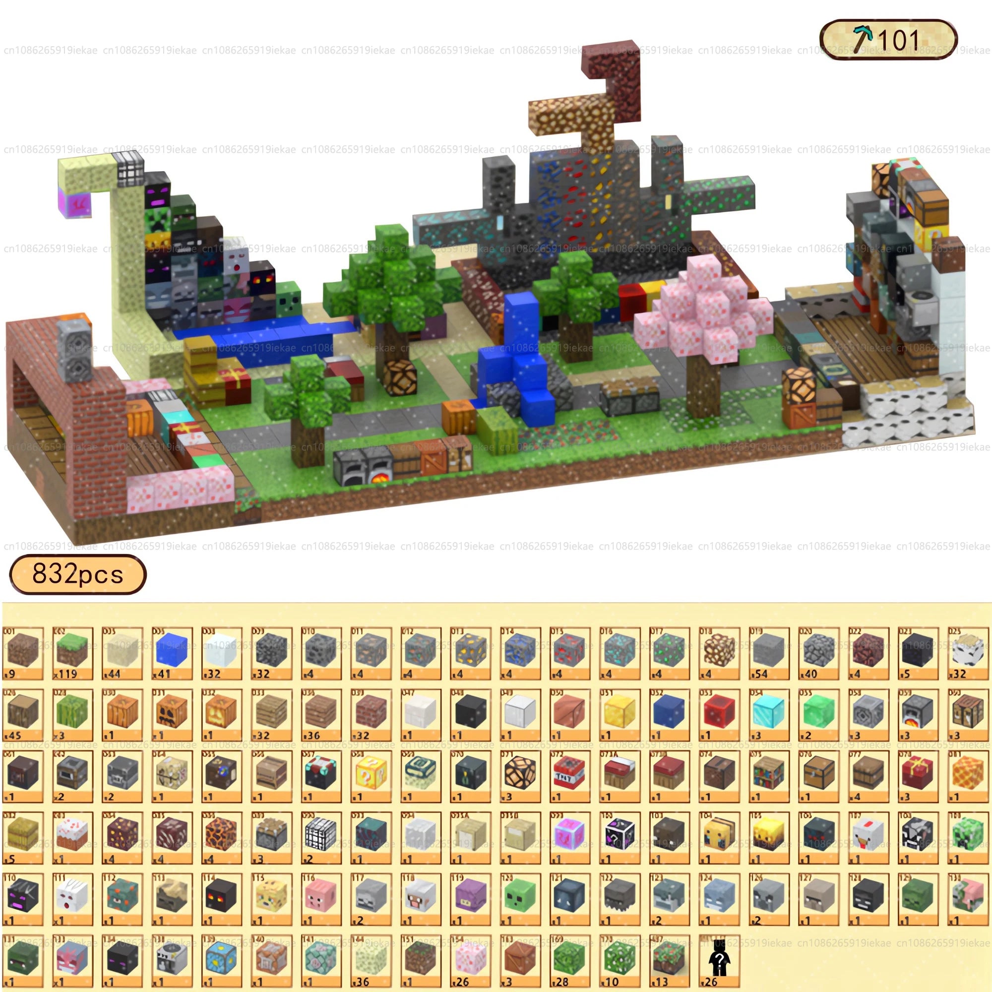 Magnetic Building Block Magnet Cube Mine World Set for Boy Girl Kid Age 3+ DIY Model Children STEM Sensory Toy Christmas Gift - CADA BRICKS®