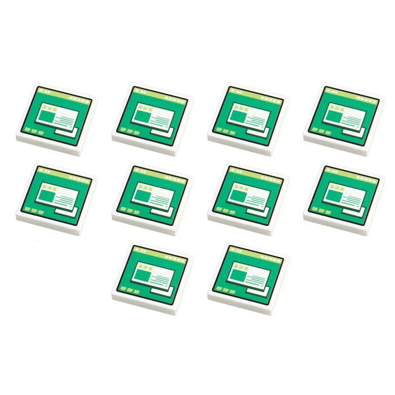 City Printed Accessories Building Blocks Computer Controller Monitor Keyboard Dashboard Mobile Phone Radio Mini Bricks Kids Toys - CADA BRICKS®