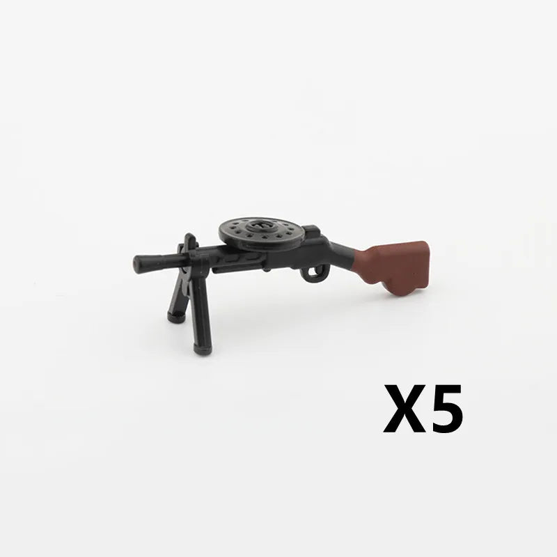 5/10 WW2 Soldier Weapons Building Block Two-color Printing Machine Rifle Submachine Sniper Guns Military Accessories Bricks C238 - CADA BRICKS®