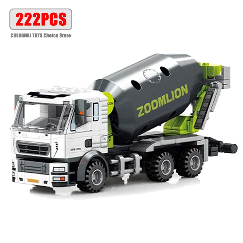 City Engineering Trucks Building Blocks Crane Bulldozer Excavator Childrens Car Construction MOC Bricks Sets Toys For Kids Gifts