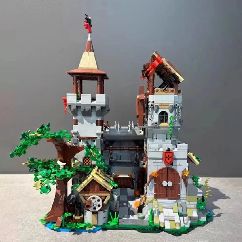 Holy Spirit Knight’s Fortress building blocks Architecture MOC Medieval Castle Model Bricks puzzle toys for adult holiday gift