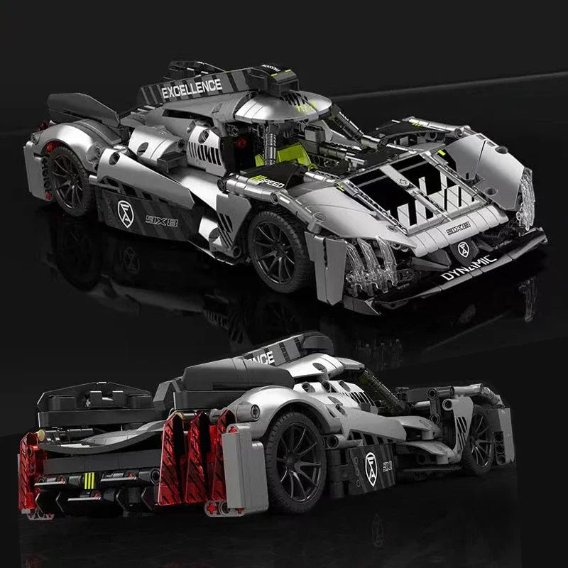 2023 New Technical Peugeoted 9X8 Mans Hybrid Hypercar Super Racing Car Building Blocks Sport car Brick Toys For Adult Kids Gifts