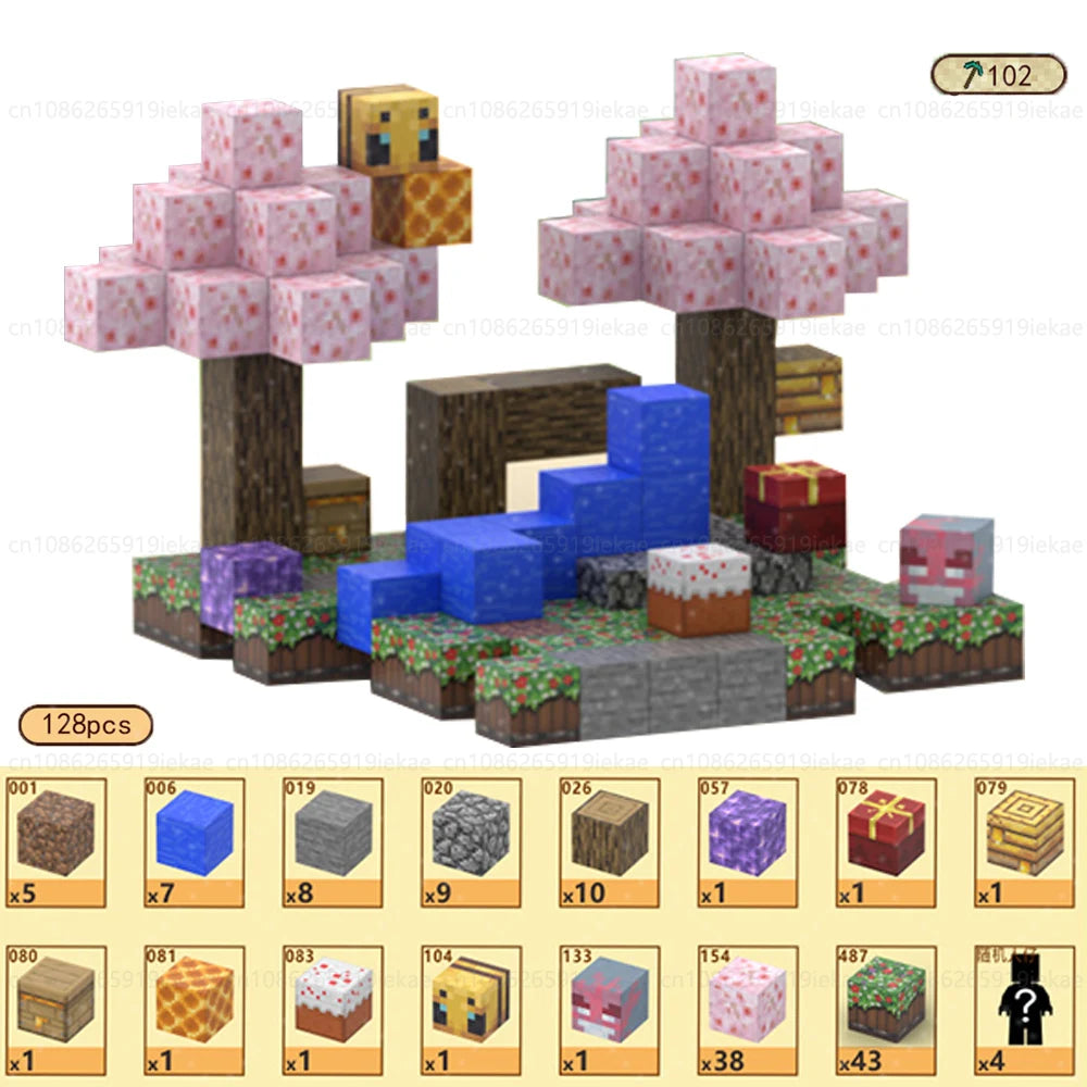 Magnetic Building Block Magnet Cube Mine World Set for Boy Girl Kid Age 3+ DIY Model Children STEM Sensory Toy Christmas Gift - CADA BRICKS®