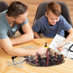 Piececool 3D Puzzles The Queen Anne's Revenge Pirate Ship Metal Model Building Blocks 3D Boat Jigsaw for Adult Birthday Gift