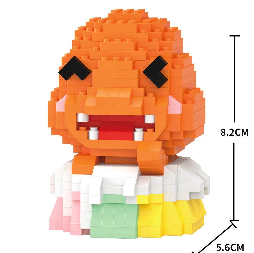 Gjør-det-selv Pokemon-klosser Små tegneserie mini byggeklosser Pikachu Charizard Eevee Mewtwo Anime sett sammen actionmodell dukker leker