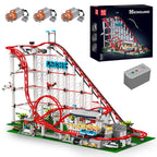 Mould King 11014 Technical Roller Coaster Building Block The Motorized Roller Coaster Model Set Compatible With 10261 Brick Toys