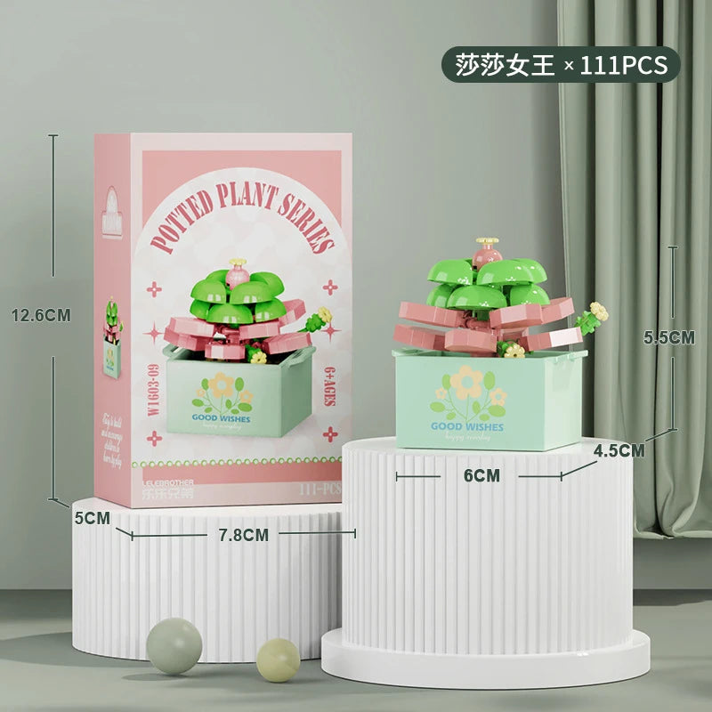 Bouquet Flower Mini Diy Building Block Toys for Children Bricks Blocks for Adults Constructor Micro Bricks Construction Set Gift - CADA BRICKS®