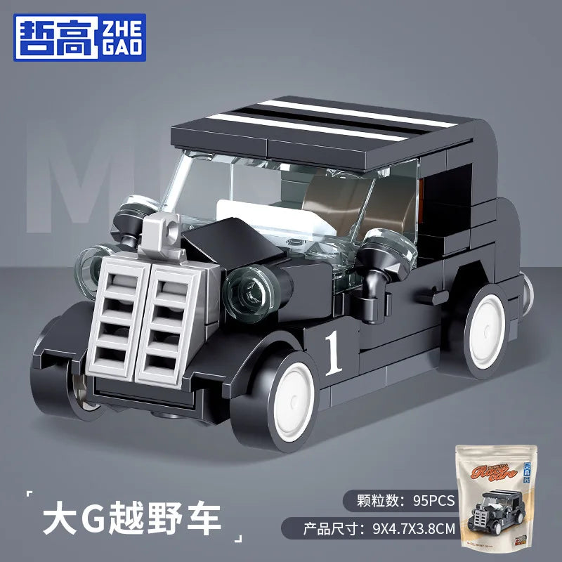 DIY Racing Car Bus Engineering Vehicle Ambulance Pull Back Model Building Blocks Brick Toys Children Boys Compatible With Lego