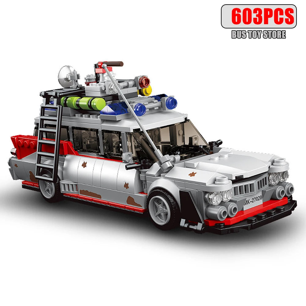 MOULD KING Technology car model building blocks MOC mini ghost movie car assembly Toys for Adults Kids Gifts 10021S