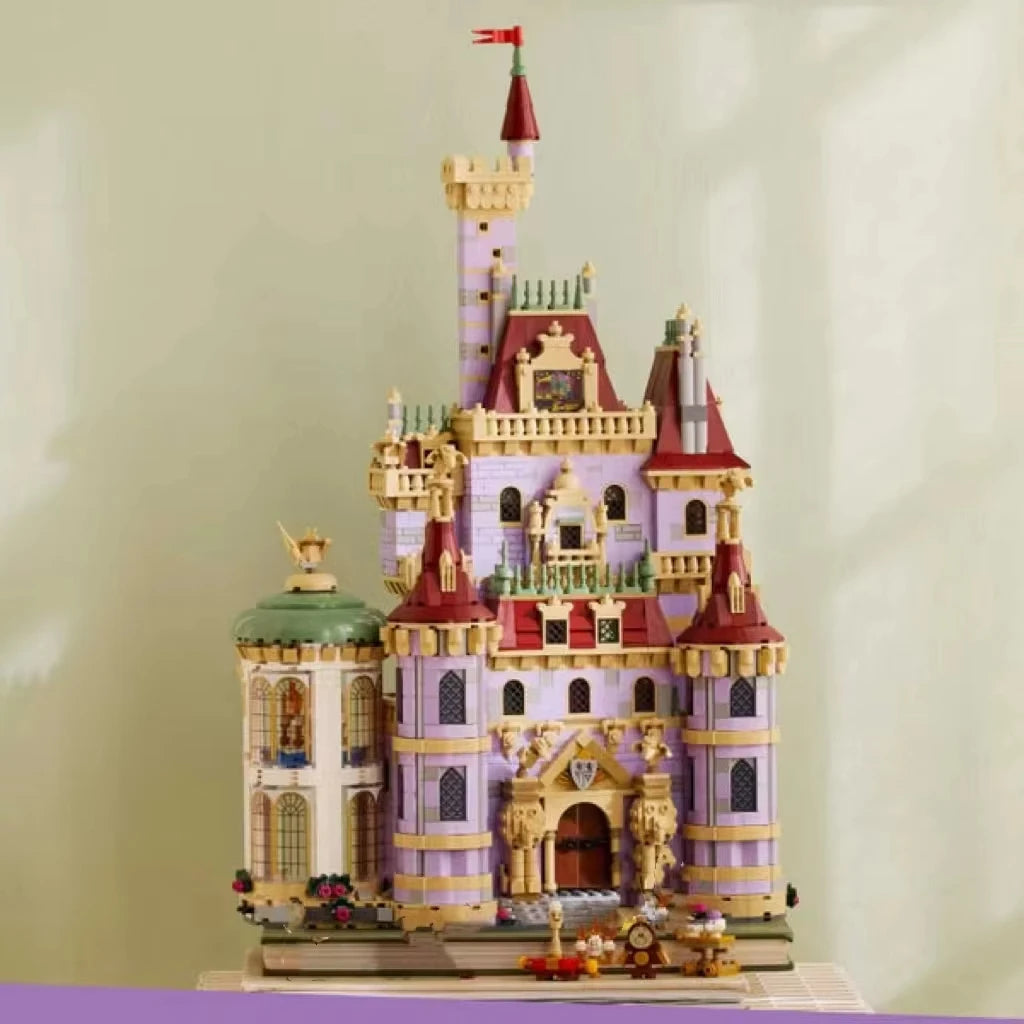 Beauty Princess Castle Building blocks Building Beast Monster romantic toy model moc brick birthday gift