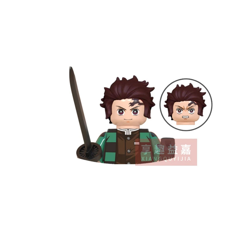 WM blocks 6116 6137 6138 Demon Slayer Tanjirou Nezuko Inosuke Zenitsu Giyuu Rengoku Uzui Tengen anime bricks building blocks