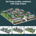 Mini Micro Brique Diamant Architecture Chinoise Célèbre Jardin Classique de Suzhou 3 en 1 Jouet Modèle de Brique de Construction pour Cadeau