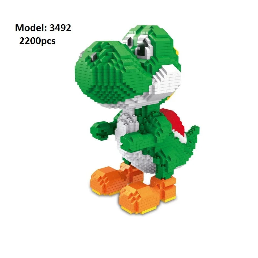 New Anime Mini Blocks Cute Cartoon Peach Luigi Building Bricks Toys for Children Present Bowser Valentine Girls Boy Juguetes - CADA BRICKS®