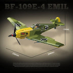 New WW2 Military Weapons Aircraft BF-109E-4EMIL Fighter Building Blocks Model Army Bricks Soldier Toys For Kids Boy Gift 631PCS