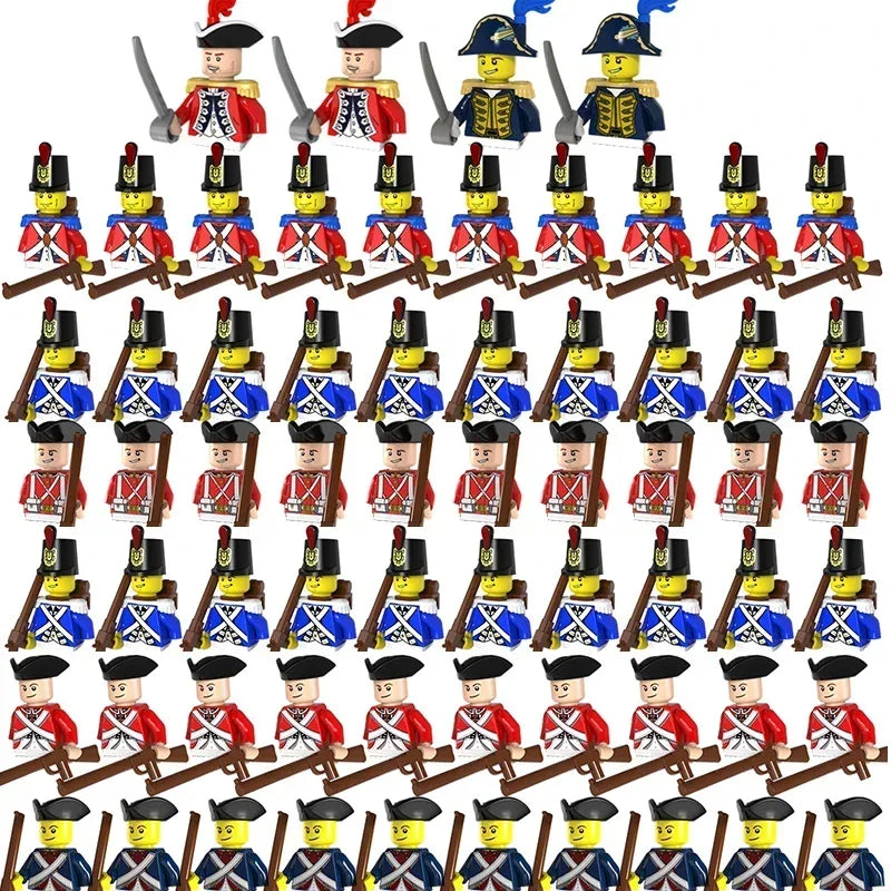 Blocchi da Costruzione Mini Militari Soldato Marina Imperiale WW2 Figure Pirati dei Caraibi Mattoncini Giocattoli Educativi per Ragazzi Regalo di Natale