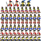 Blocchi da Costruzione Mini Militari Soldato Marina Imperiale WW2 Figure Pirati dei Caraibi Mattoncini Giocattoli Educativi per Ragazzi Regalo di Natale