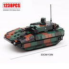 Military ww2 Cannon Assault Armored Vehicle Battle Tank Car Truck Army Weapon Building Blocks Sets Model Boys Toys for Kids Gift
