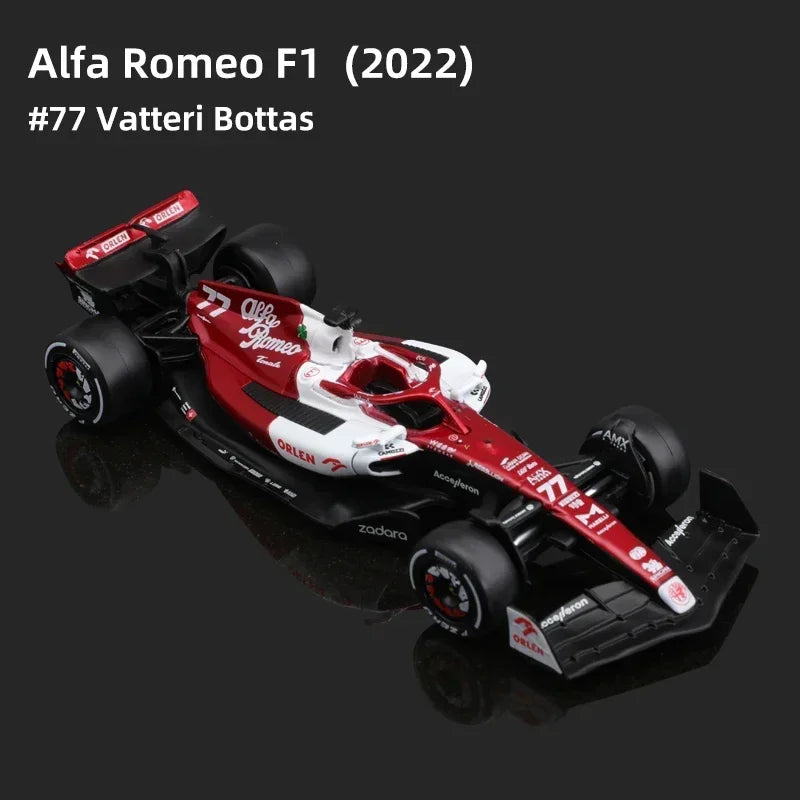 1:43 Scale 2022 Alfa Romeo F1 Team ORLEN C42 Technical Racing Car Building Block Formula 1 Model Vehicle Bricks Construction Toys For Gifts