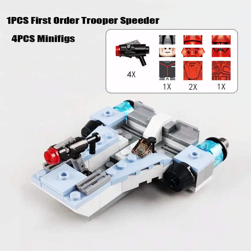 New Dropship Swamp Speeder Soldier Clone Walker Battles Army Packe Building Blocks Toys