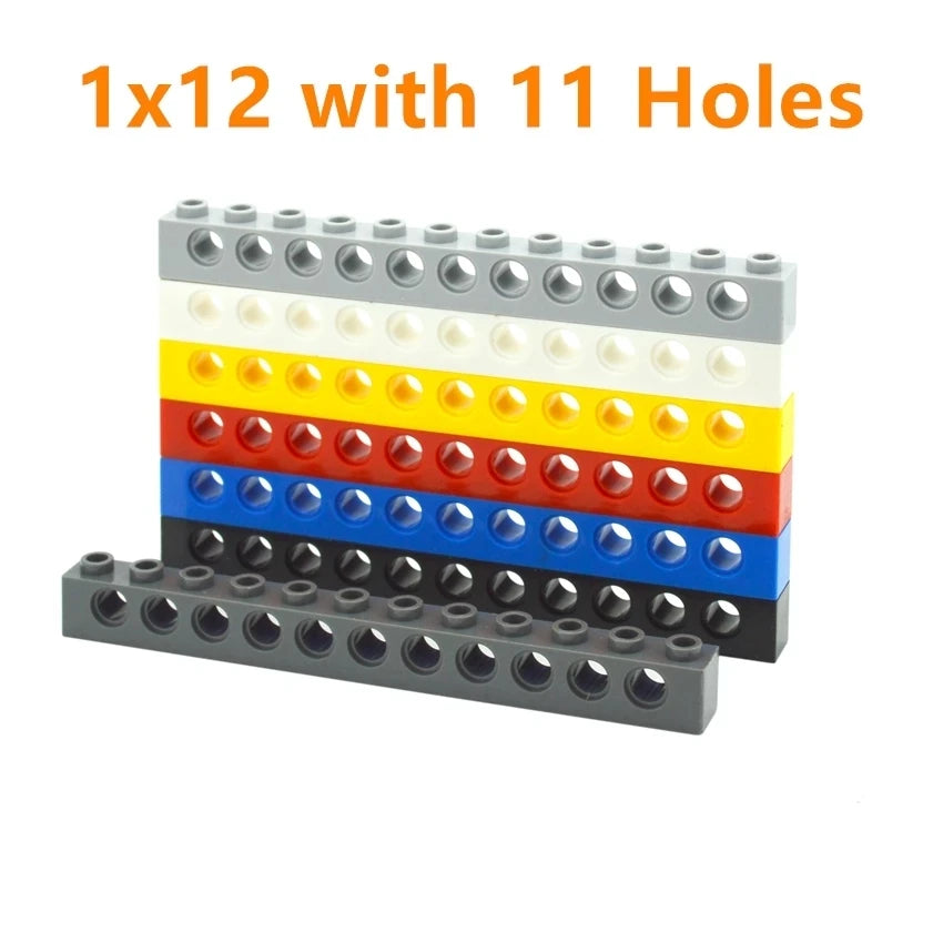 Technical Building Block MOC Combination Studded Long Beam with Hole Thick Bricks Compatible 3703 32018 3895 2730 3894 3701 3700 - CADA BRICKS®