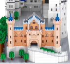 KNEW BUILT Huge New Swan Stone Castle Micro Mini Bricks for Adults Huge Assemble Architecture Toys Kits Diamond Build Blocks