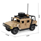 Military Weapons Guns Mortar Special Forces Police SWAT Gangster Jeeps Off-Road Armored Vehicle Model Soldier Building Block Toy